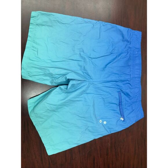 American Eagle Men’s Ombré Swim Trunks Size Medium - Picture 4 of 8